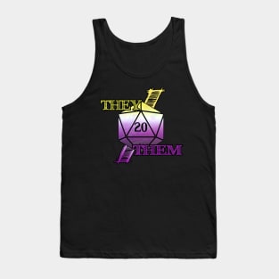 They/Them Pronoun D20 Tank Top